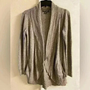Barefoot Dreams cozy chic lite‎ sweater cardigan open front with pockets XS/S